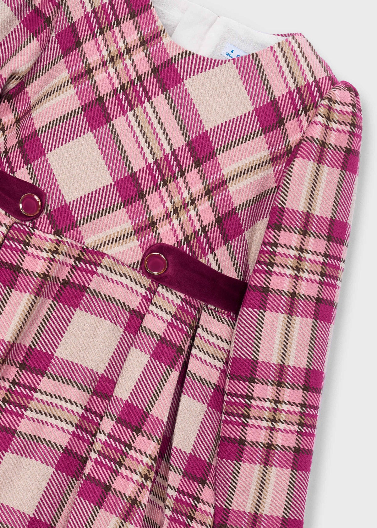 Mädchenkleid mit Karomuster
