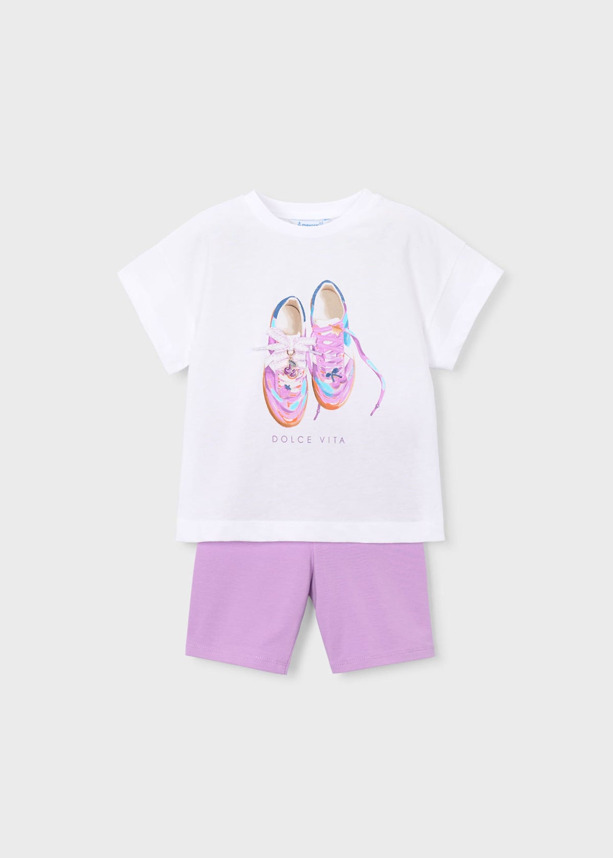 Set aus Radlerhose und T-Shirt für Mädchen