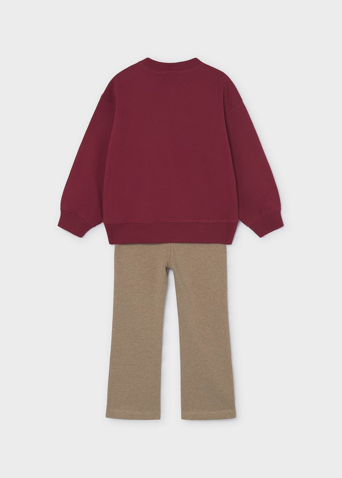 Girls' dog-themed leggings and sweatshirt set