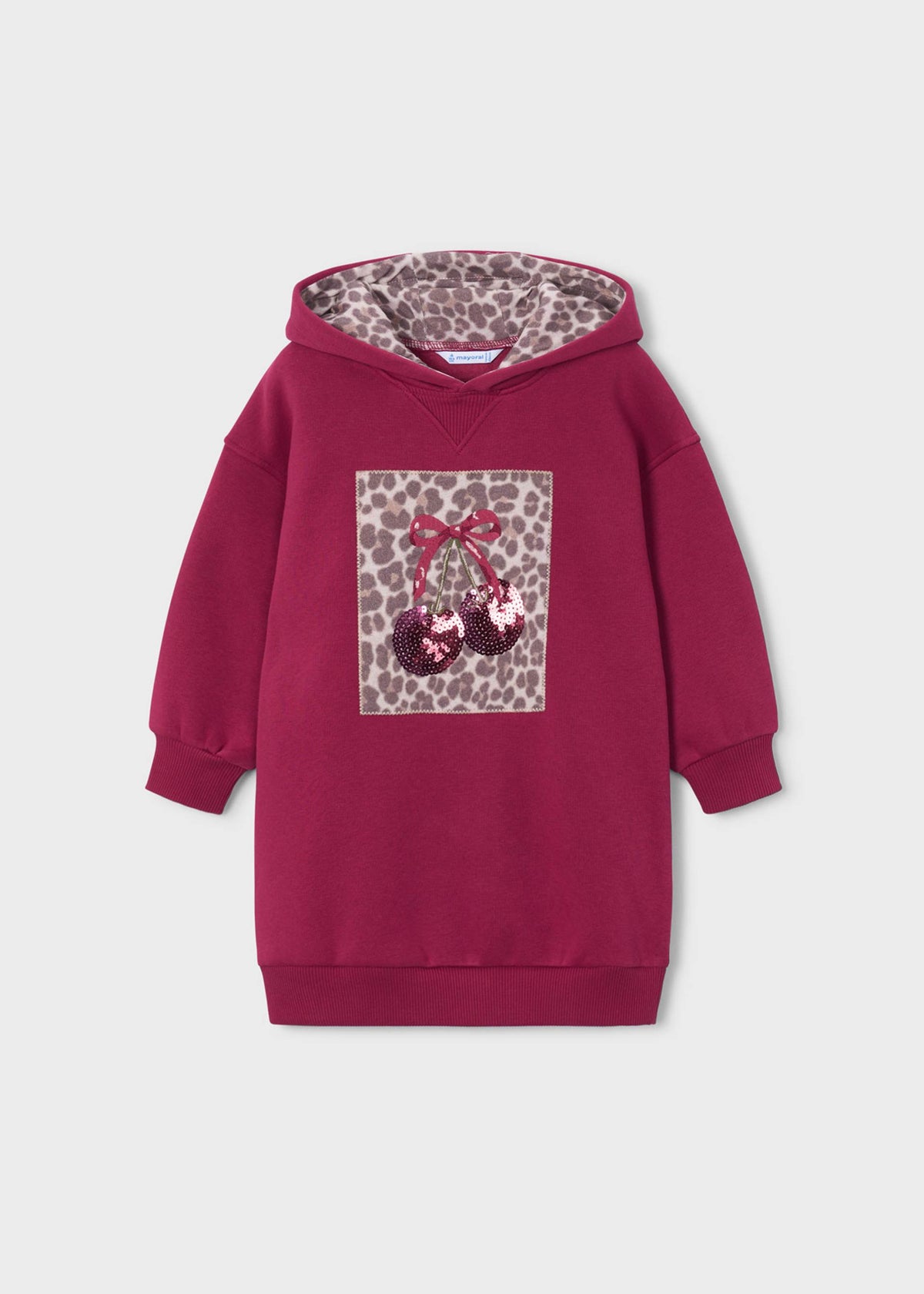 Girls' hooded sweatshirt dress