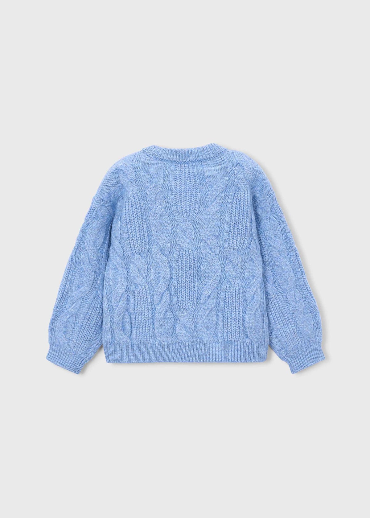 Mädchenpullover mit Blumenapplikation