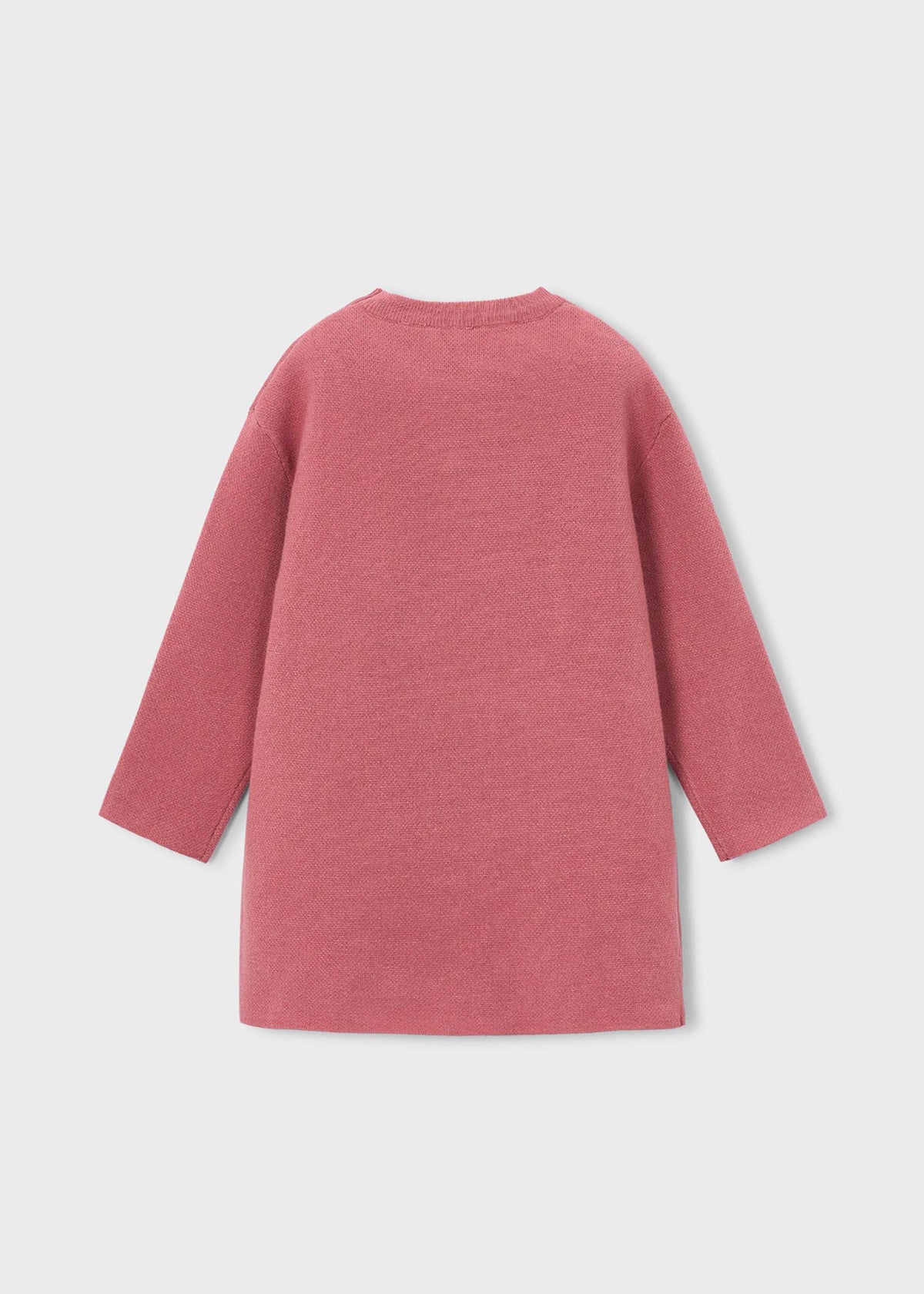 Girls' knitted dress with scarf