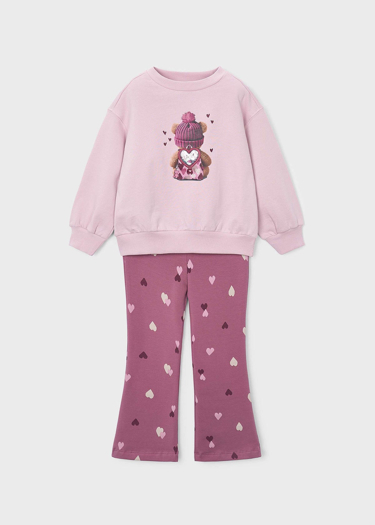 Mädchen-Set aus Leggings und Sweatshirt