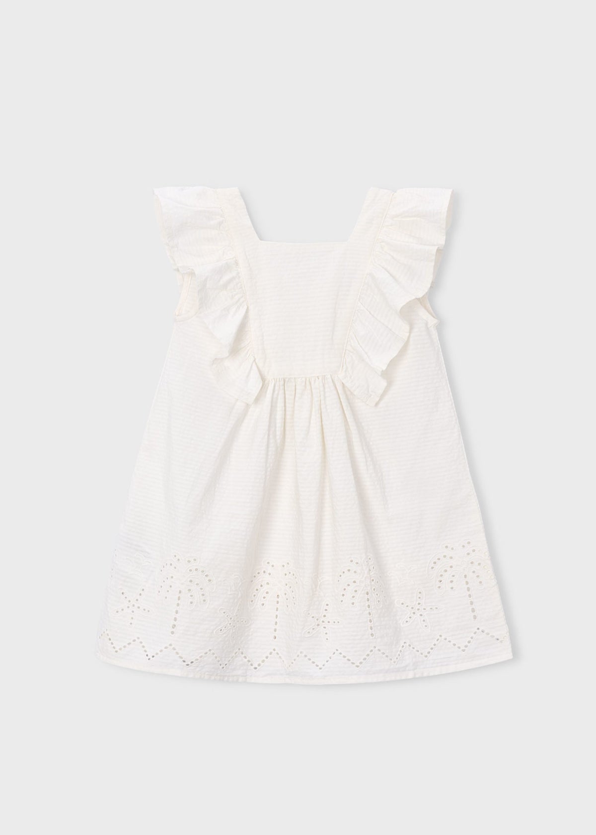 Mädchenkleid mit Lochmuster
