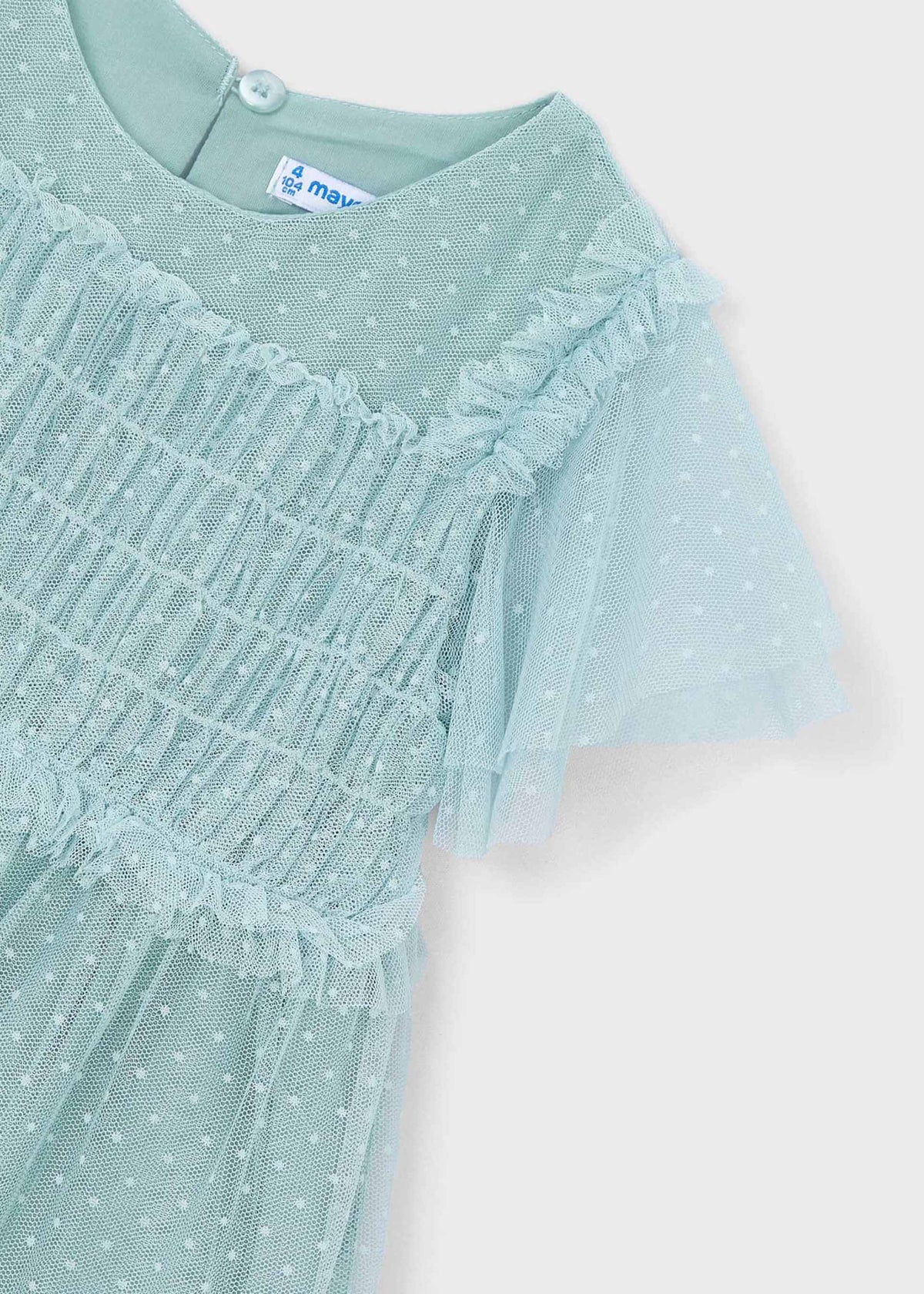 Mädchenkleid aus Plumetis-Tüll