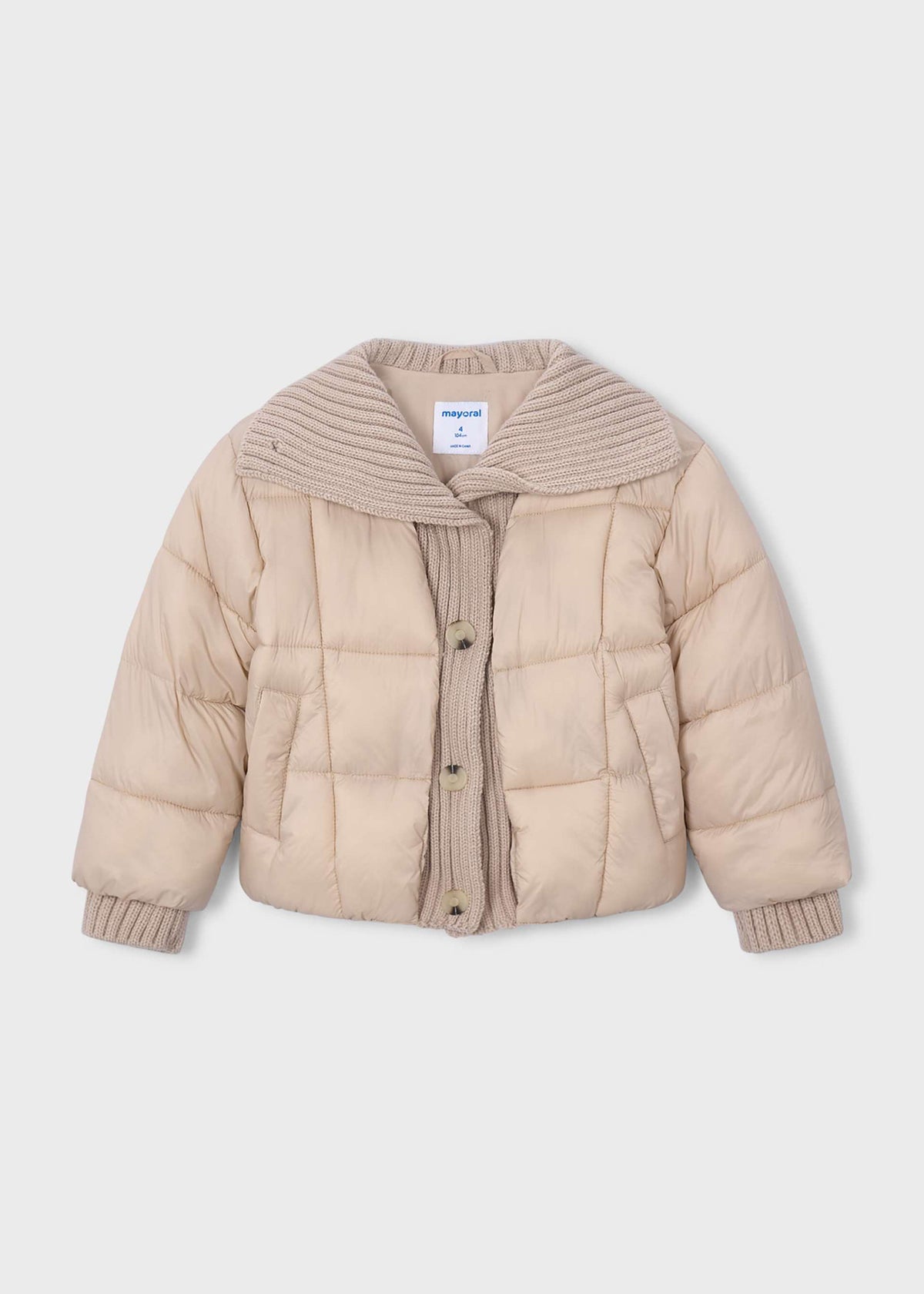 Gerippte Strickjacke für Mädchen