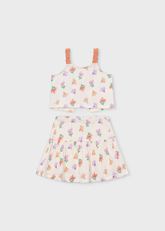Girls' skirt and top set