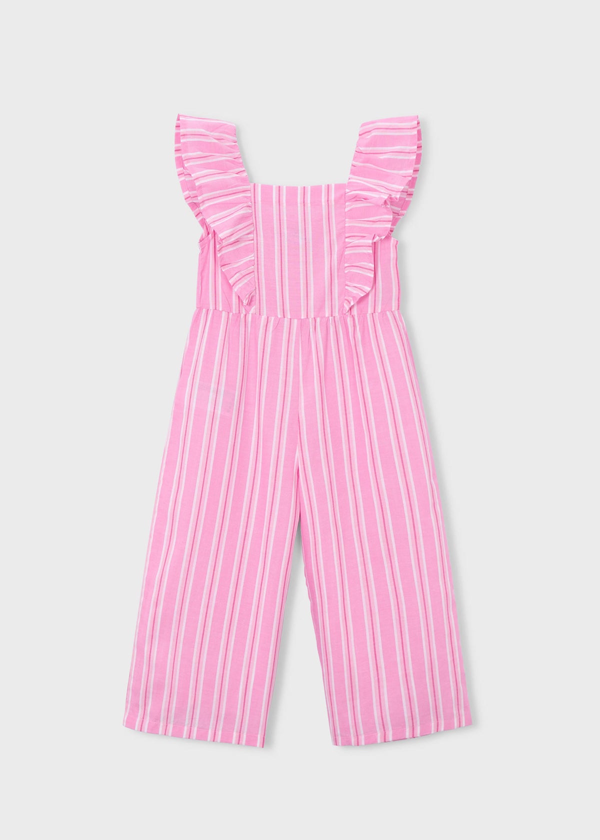 Girl's striped jumpsuit