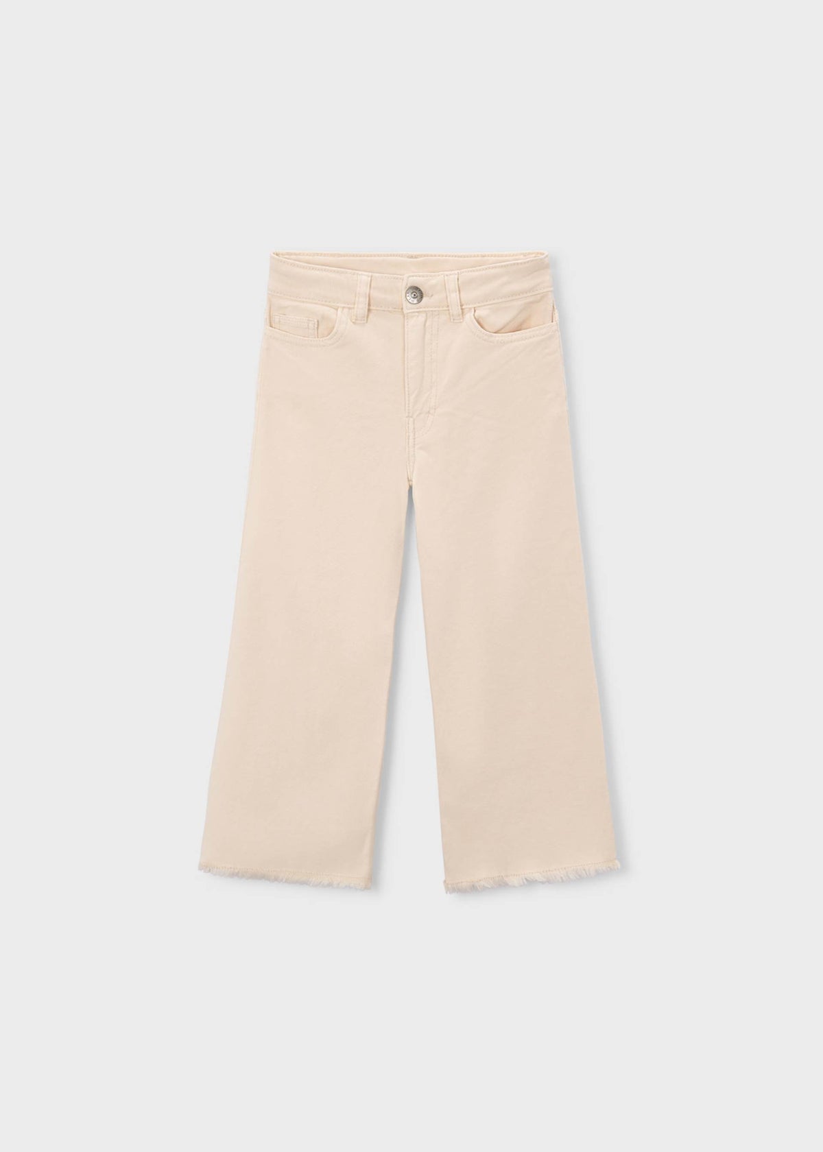 Mädchen-Twillhose mit weitem Bein