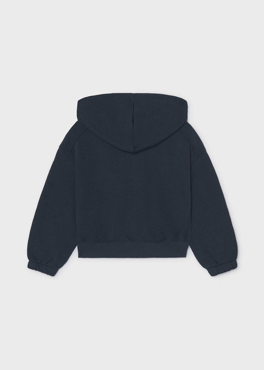 Mädchen-Kapuzenjacke mit Reißverschluss