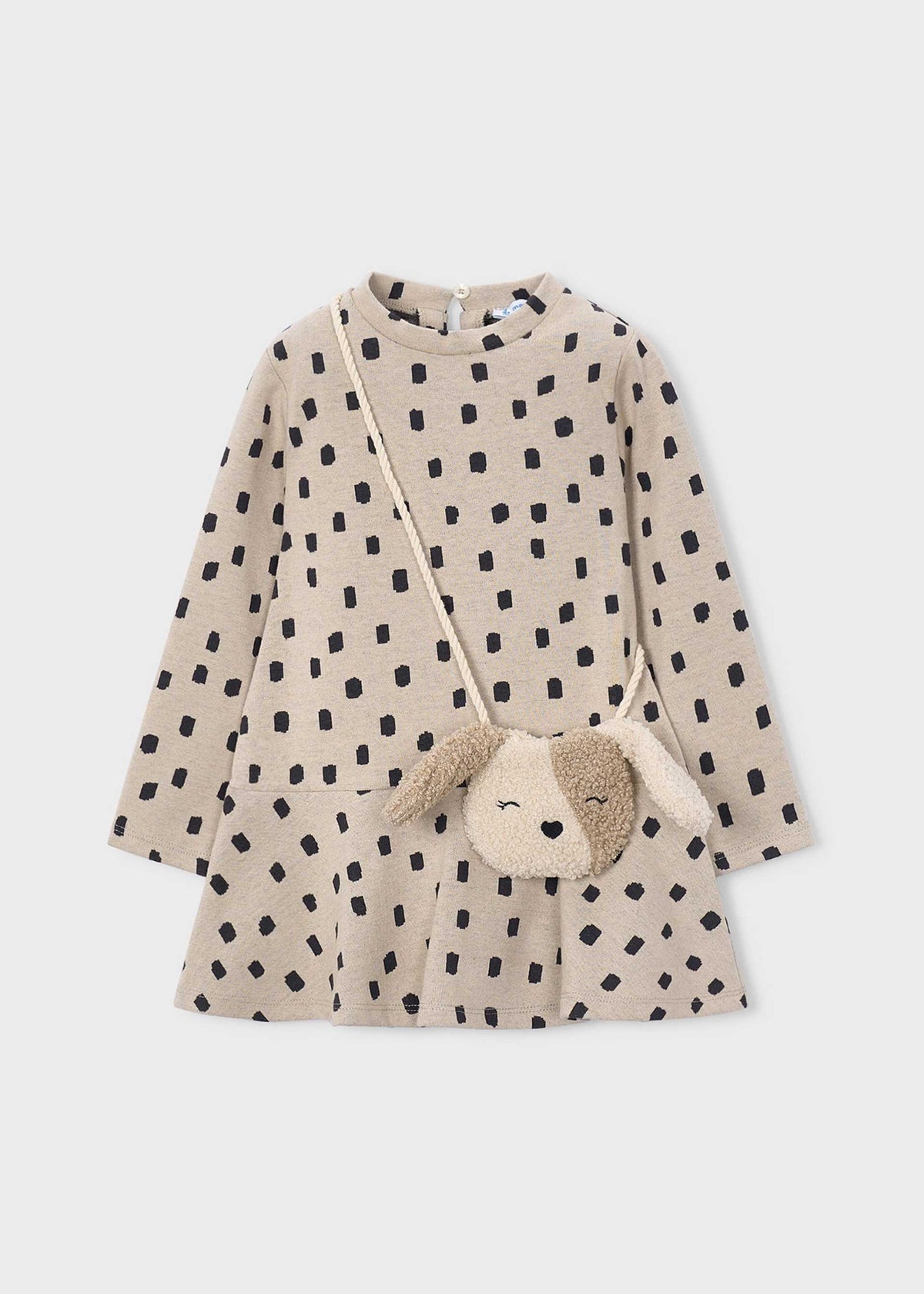 Bedrucktes Kleid mit Handtasche für Mädchen