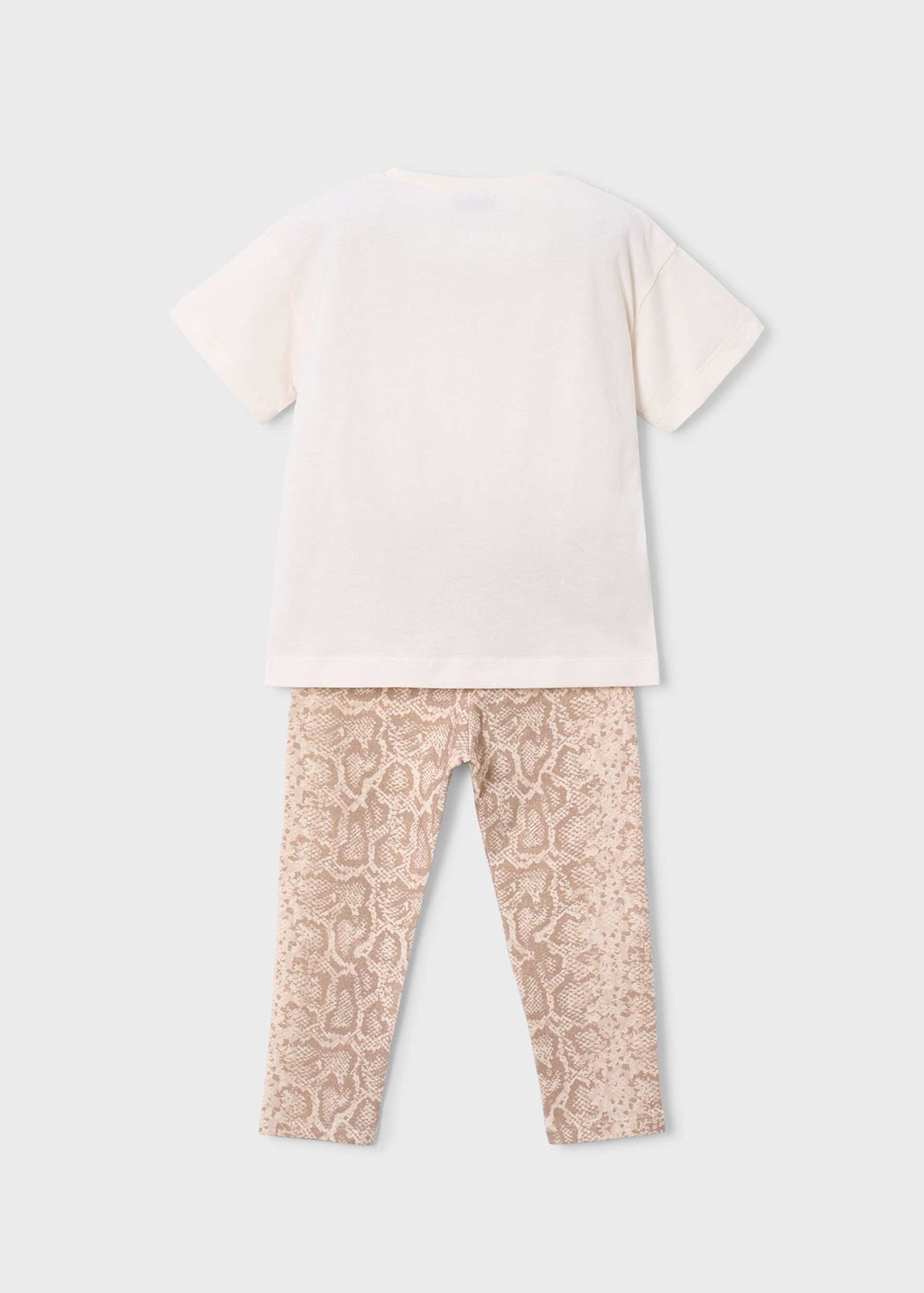 Printed leggings and T-shirt set for girls