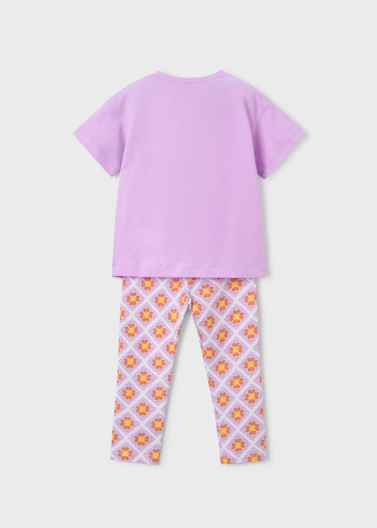 Set aus bedruckten Leggings und T-Shirt für Mädchen