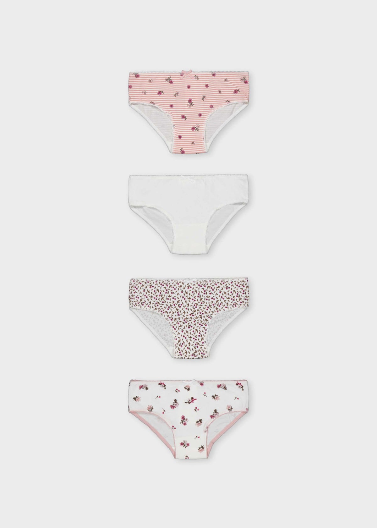Set of 4 girls' knickers