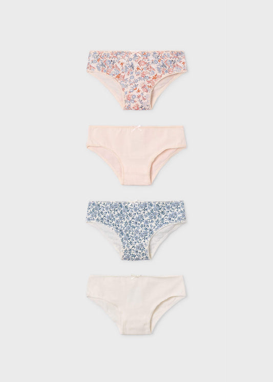 Set of 4 girls' knickers