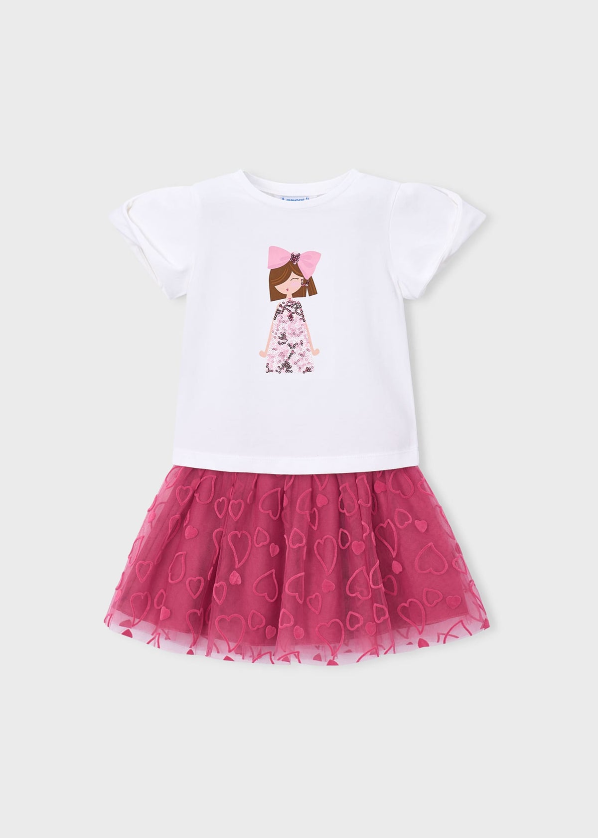 Tüllrock- und T-Shirt-Set für Mädchen